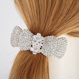 Sparkling Butterfly Hair Clip with Rhinestones for Women and Girls