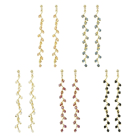 304 из нержавеющей стали серьги, с бисером гальванизируйте стекла