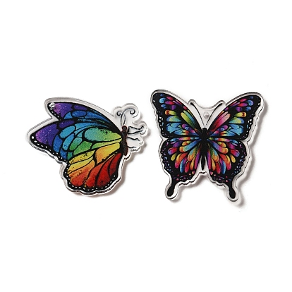 Печатные акриловые подвески, бабочка