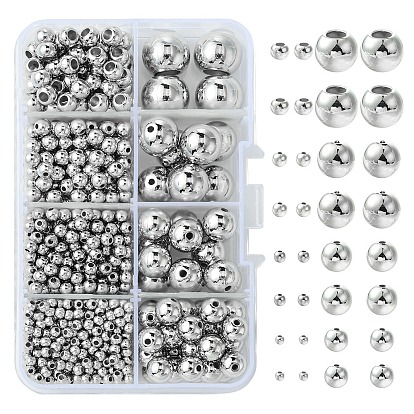 8 стили пластиковые бусины ccb, для изготовления ювелирных изделий DIY, круглые