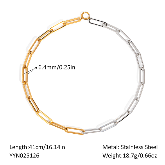 Ожерелья-цепочки из нержавеющей стали для женщин