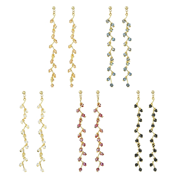 304 из нержавеющей стали серьги, с бисером гальванизируйте стекла