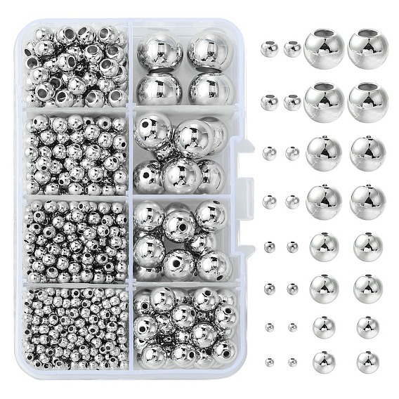 8 стили пластиковые бусины ccb, для изготовления ювелирных изделий DIY, круглые