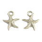 Tibetan Style Alloy Pendants, Cadmium Free & Lead Free, Starfish