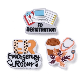 Silicone Focal Beads, Registration Form/Emergency Room/Flower