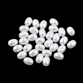 Perles de nacre en plastique ABS, ovale
