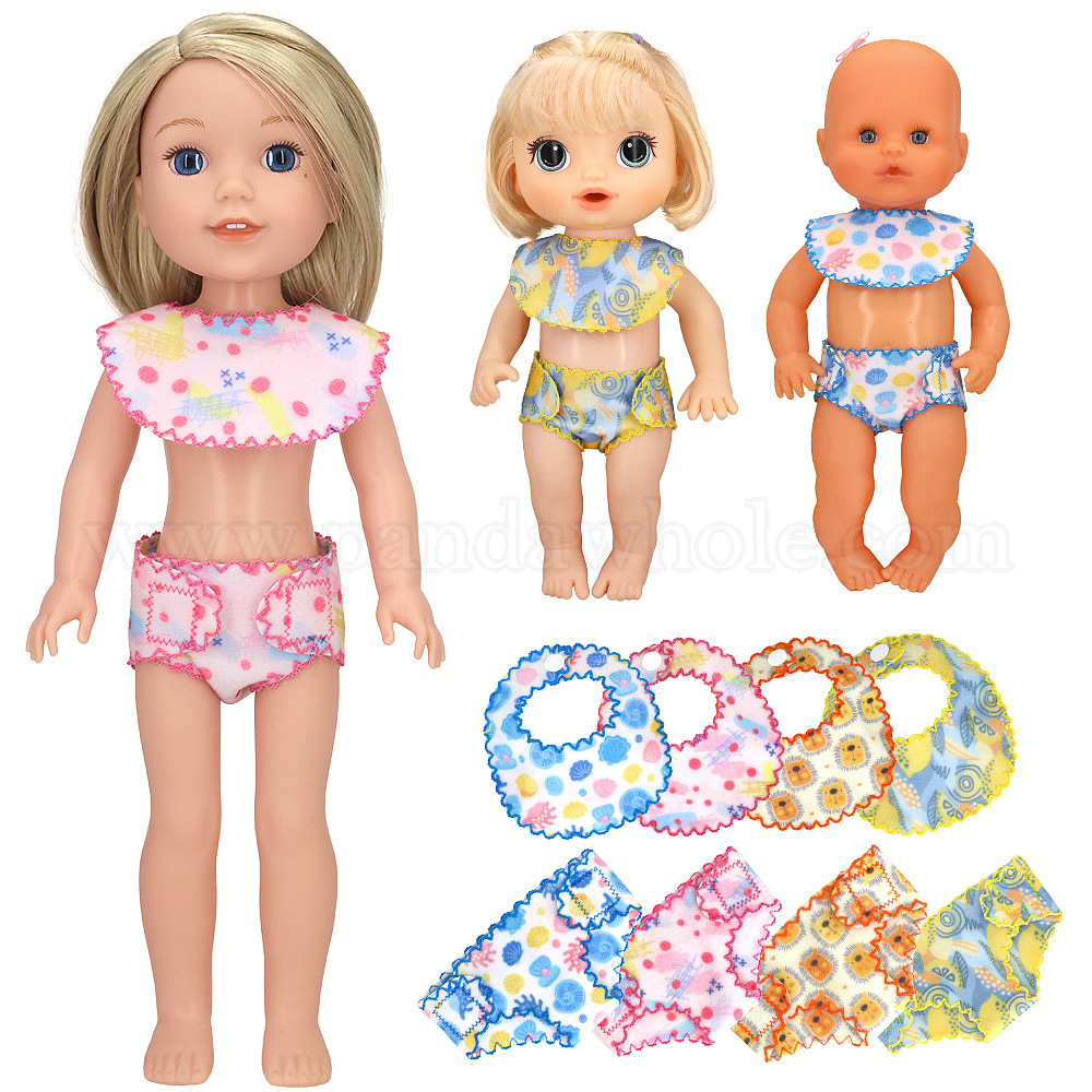 China Factory Cloth Doll Underwear & Bib, Doll Clothes Outfits