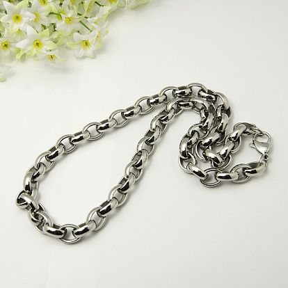 304 Stainless Steel Necklaces, with Lobster Claw Clasps