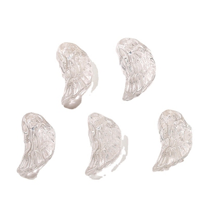 Natural Quartz Crystal Carved Beads, Wing