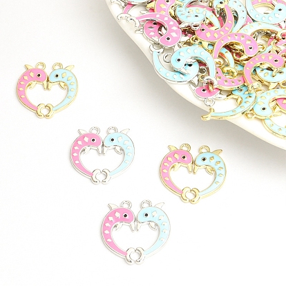 Эмали сплава сплит подвески, дельфин очарование