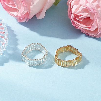 Стеклянные витые стеклянные перстни для женщин, с нейлоновой проволокой