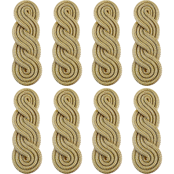 8Pcs Polyester Epaulettes, for Clothes Accessories