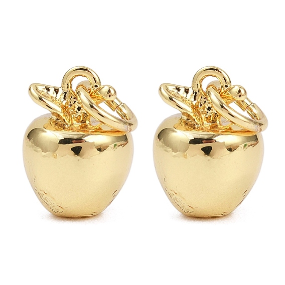 Латунные подвески, без кадмия и без свинца, с целью перехода в кольце, 3d яблочные подвески