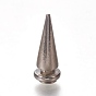 Zinc Alloy Studs Rivets, Screw Back, For DIY Leather Craft, Cone