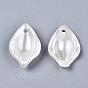 ABS Plastic Imitation Pearl Pendants, Petal