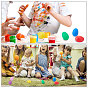 Nbeads 12Pcs 6 Colors Plastic Egg Shakers, Percussion Musical Egg, Maracas Easter Eggs, Children Toy