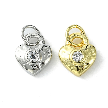 Стойка металлическая латунная микропрофилированная кубическая циркония подвески, с целью перехода в кольце, долговечный, без свинца и без кадмия, шарма сердца