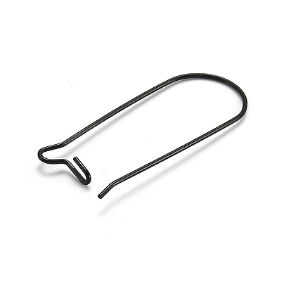 Ion Plating(IP) 304 Stainless Steel Hoop Earrings Findings Kidney Ear Wires