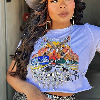 Сплав акриловые стразы прямоугольник и каплевидные сексуальные цепи для тела для ночного клуба