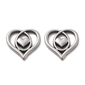 304 подвески из нержавеющей стали, сердце прелести, анти-тускнение