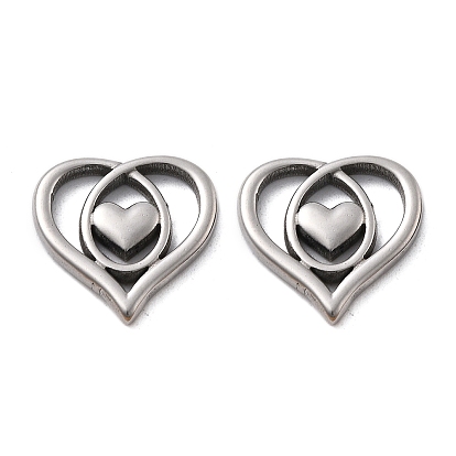 304 подвески из нержавеющей стали, сердце прелести, анти-тускнение