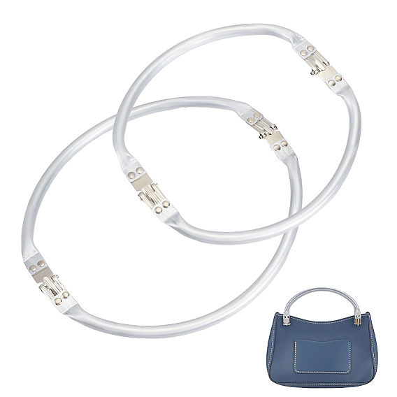 2шт. 2 стили алюминиевые рамки для кошельков, с железной фурнитурой