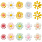 80 шт 10 стили кабошоны из непрозрачной смолы, цветок