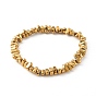 Electroplated Non-magnetic Synthetic Hematite Beaded  Stretch Bracelets, Nuggets