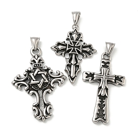 316 Surgical Stainless Steel Pendants, Cross