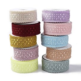 10 Yards Polyester Lace Trim Ribbon, for DIY Jewelry Making