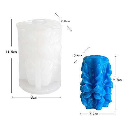 Moule en silicone de qualité alimentaire bricolage, moules de résine, pour la résine UV, fabrication artisanale de résine époxy
