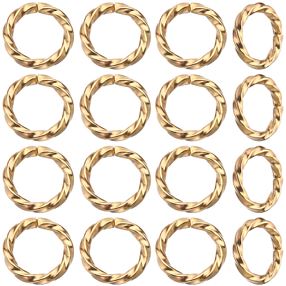 100 шт. Латунные открытые прыжковые кольца, долговечный, твист кольцо
