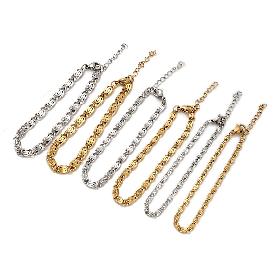 304 цепи браслеты из нержавеющей стали lumachina