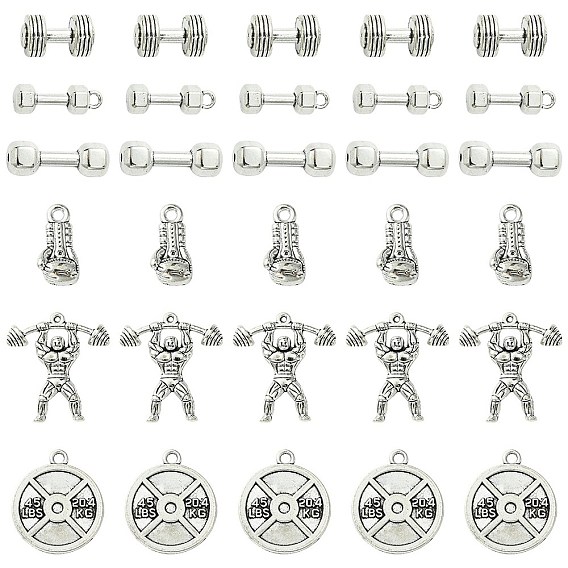 Набор для поиска сплавов в тибетском стиле на спортивную тему «сделай сам», включая подвески и бусы