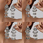 Alloy Crystal Rhinestone Chandelier Earrings for Women, Stud Earrings