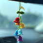 Woolen Flower Pendant Decorations, for Interior Car View Mirror Hanging Ornament