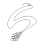 304 Stainless Steel Cable Chains Necklaces, Pendant Necklaces