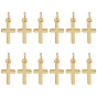 12 латунные подвески шт., с целью перехода в кольце, крестик