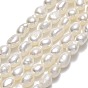 Natural Cultured Freshwater Pearl Beads Strands, Rice