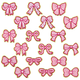 Нашивки на одежду из полиэстера, с пластиковым, бантом