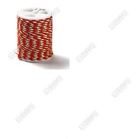 1 Rolle 4-lagige Polycotton-Kordel mit Metallfaden, handgemachtes Makramee-Baumwollseil, für String Wandbehänge Pflanzenaufhänger