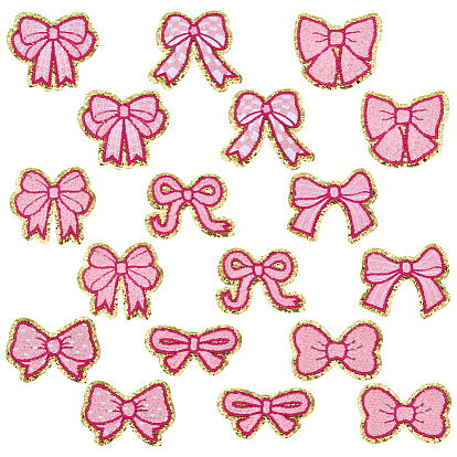 Нашивки на одежду из полиэстера, с пластиковым, бантом