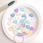 Rubberized Style Transparent Acrylic Beads, Bear