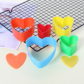 Christmas Themed Plastic Plastic Cookie Cutters, Cookies Moulds, DIY Biscuit Baking Tool, Heart