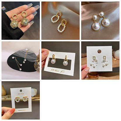 Imitation Pearl Dangle Earrings for Women