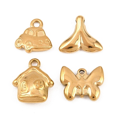 304 подвески из нержавеющей стали, золотые