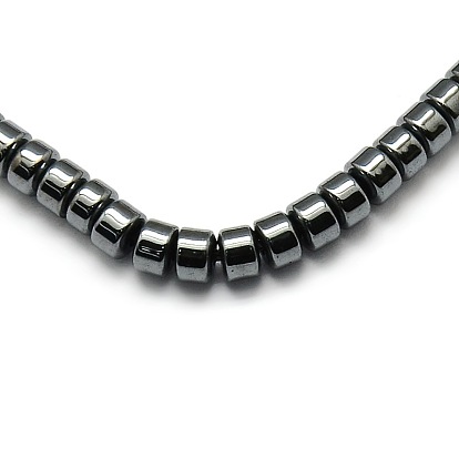 Colonne non magnétique perles d'hématite synthétique brins, AA grade