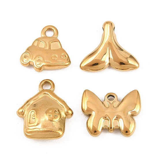 304 подвески из нержавеющей стали, золотые