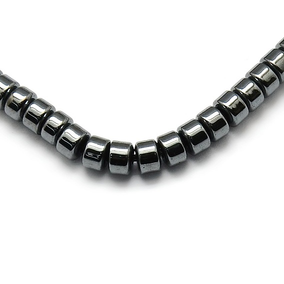 Column Non-magnetic Synthetic Hematite Beads Strands, Grade AA
