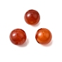 Натуральный красный агат бисера, окрашенная и подогревом, круглые
